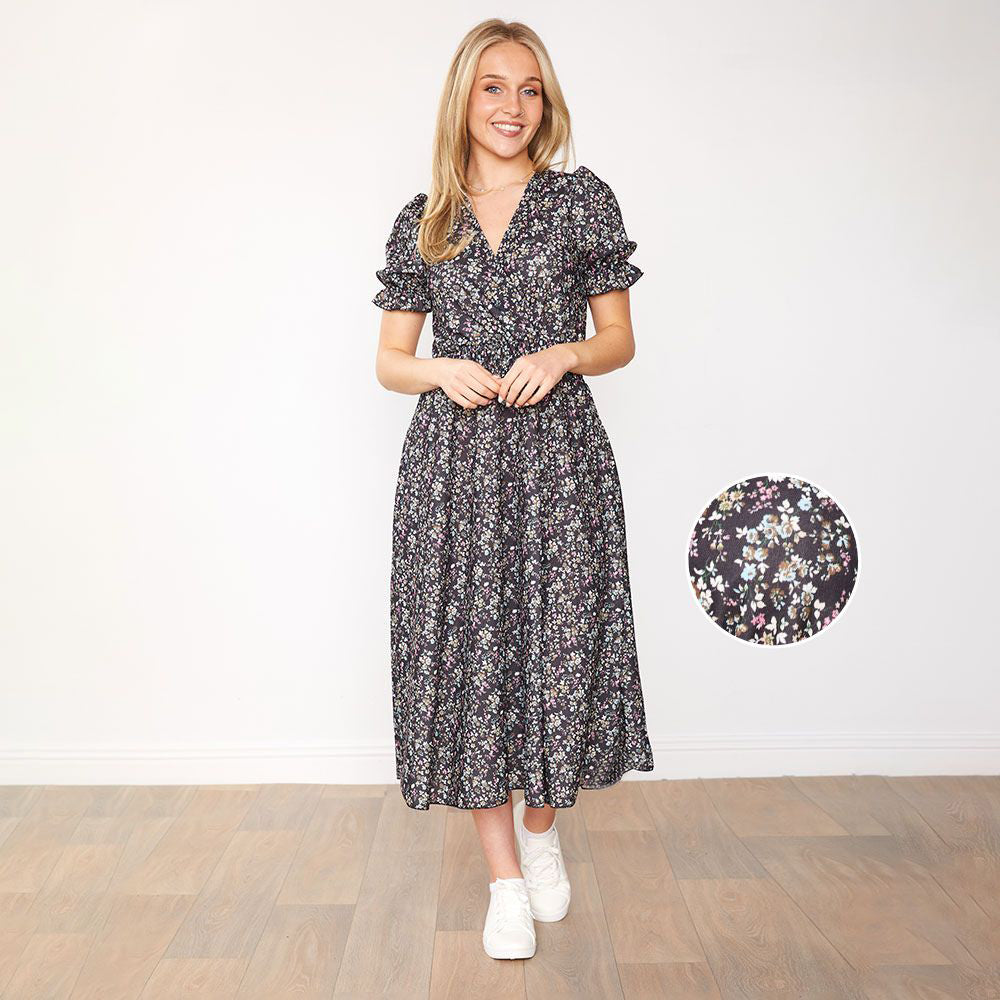 Belle Dress (Black Daisy)