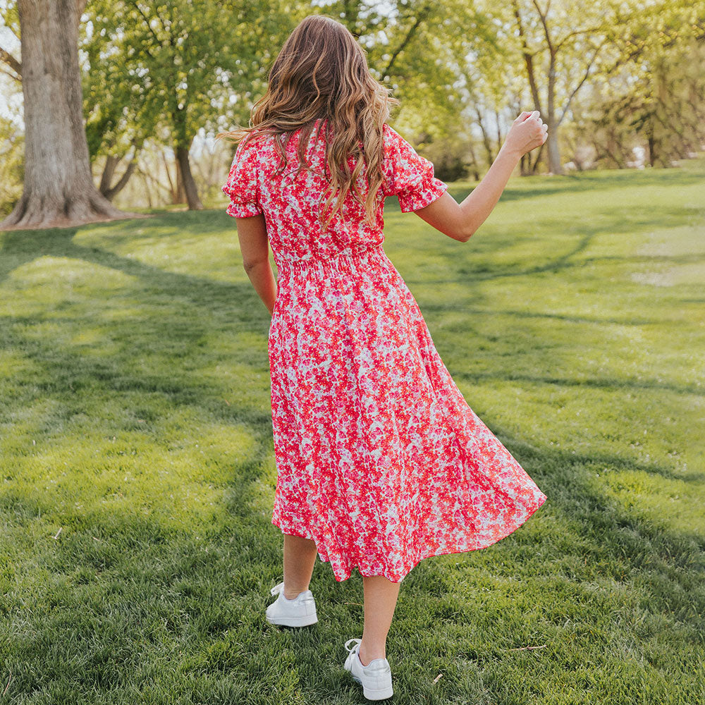 Belle Dress (Red Poppy)