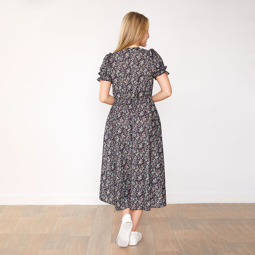 Belle Dress (Black Daisy)