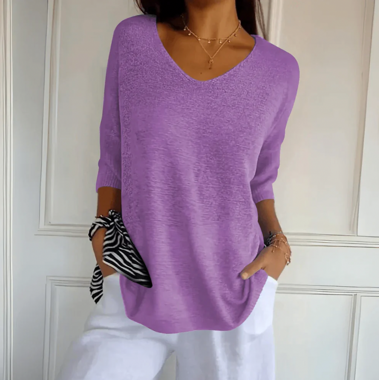 Lorita - Elegant Knitted Shirt