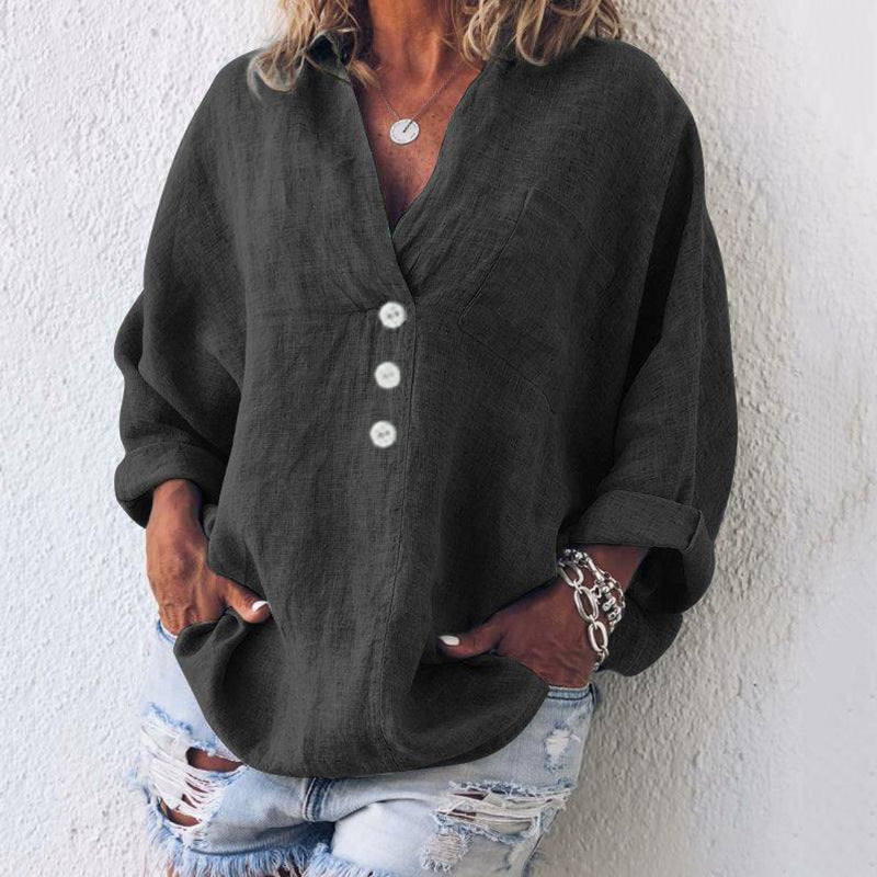 Dione™ - Stylish Cotton - Linen Pullover™