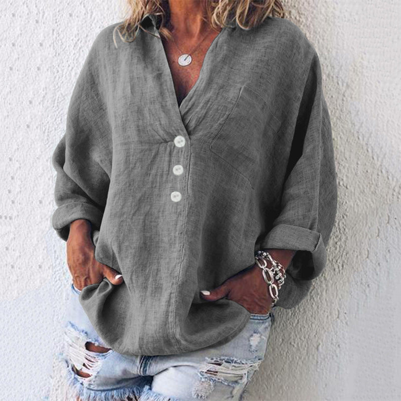 Dione™ - Stylish Cotton - Linen Pullover™