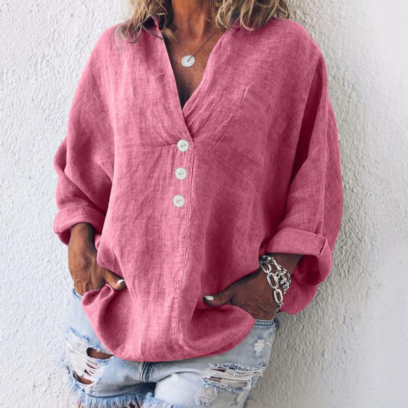 Dione™ - Stylish Cotton - Linen Pullover™