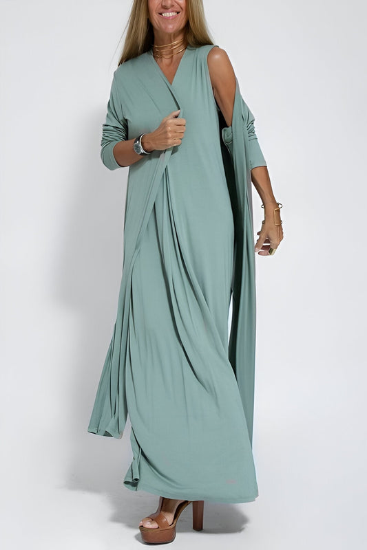 Eva - Maxi Dress With Free Cardigan