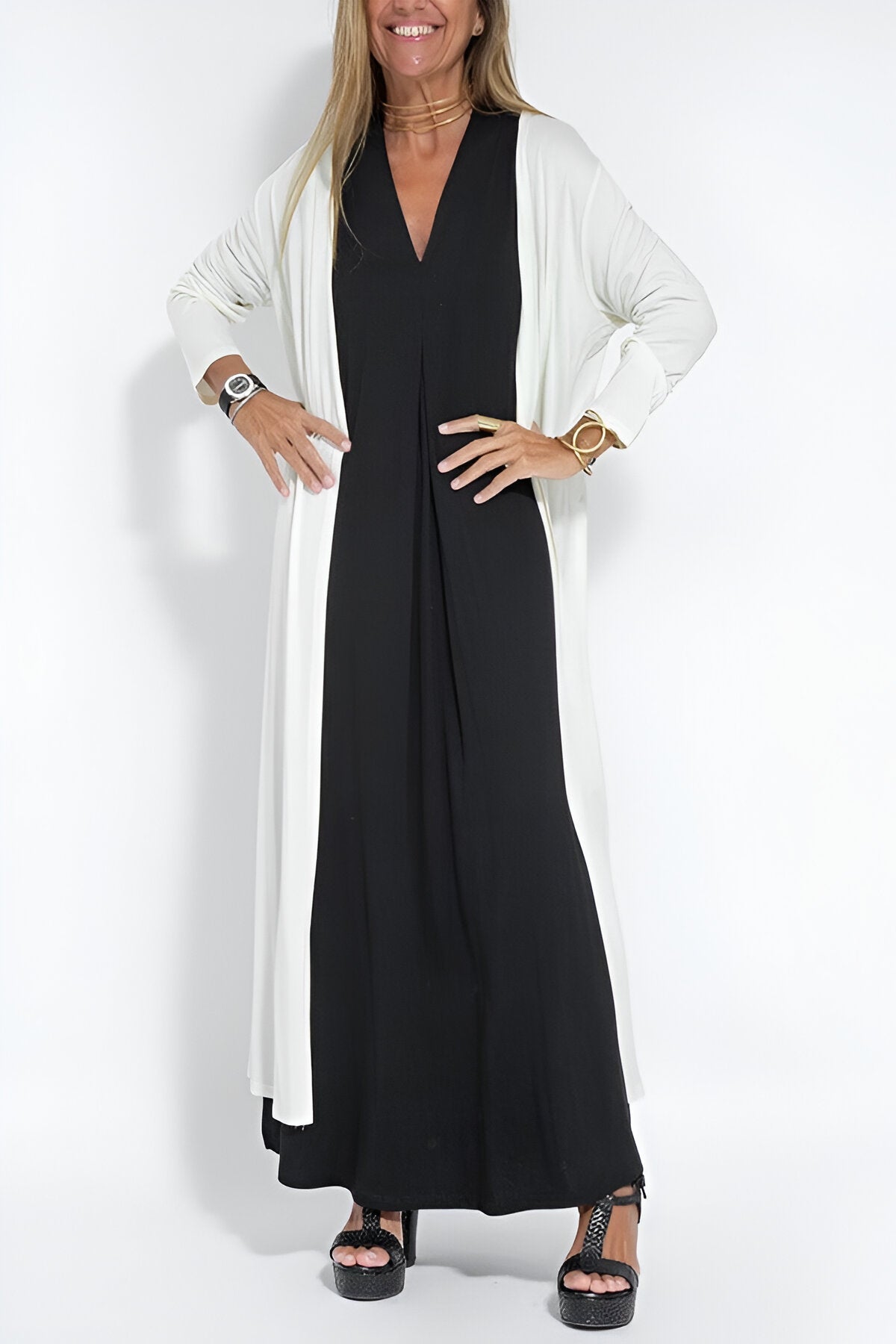 Eva - Maxi Dress With Free Cardigan