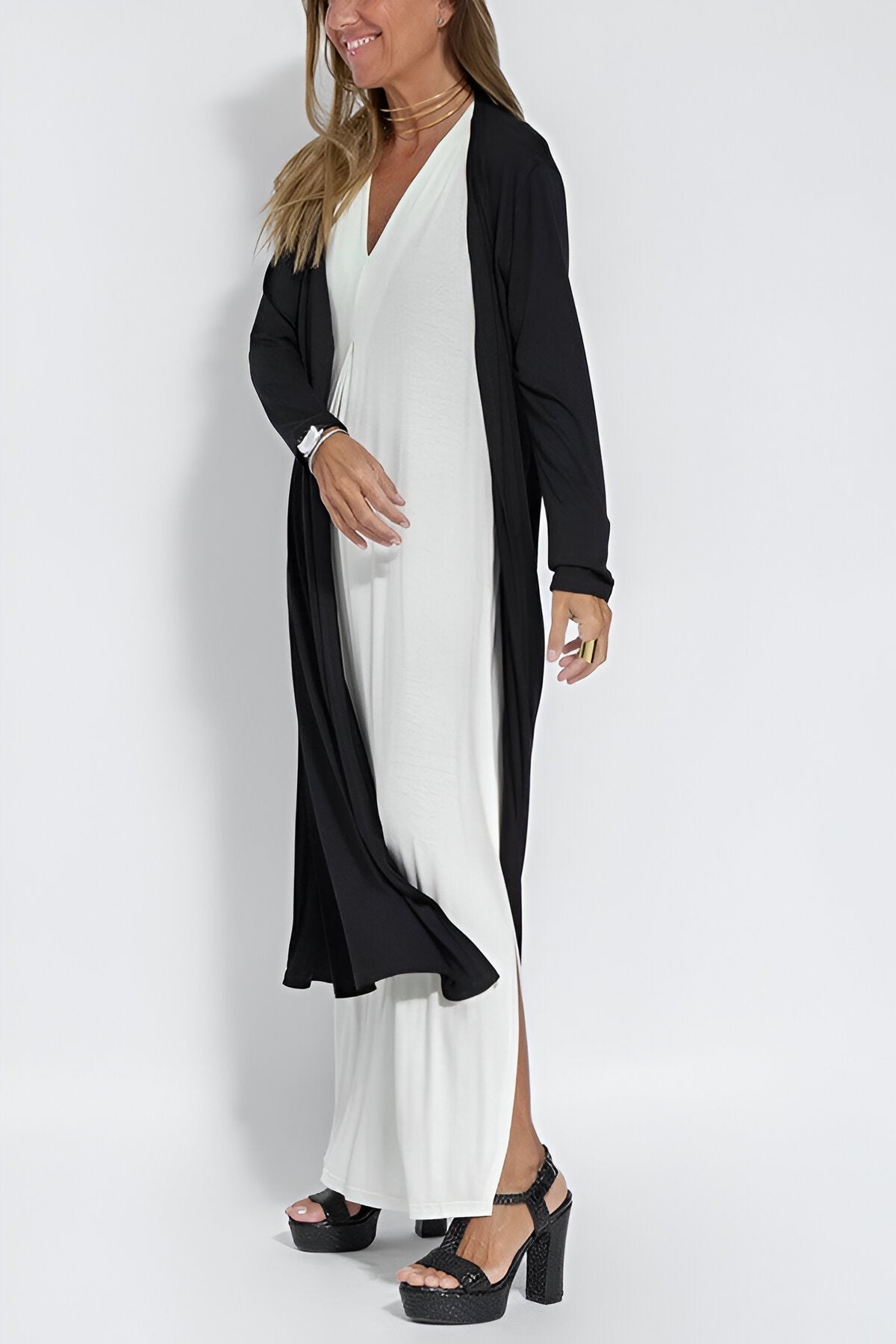 Eva - Maxi Dress With Free Cardigan