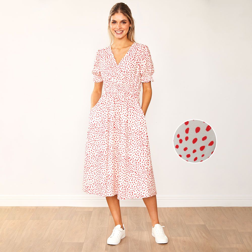 Belle Dress (Red Polka Dot)