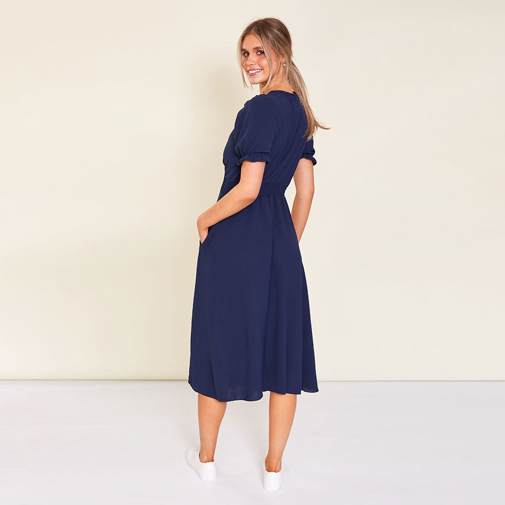 Belle Dress (Navy)