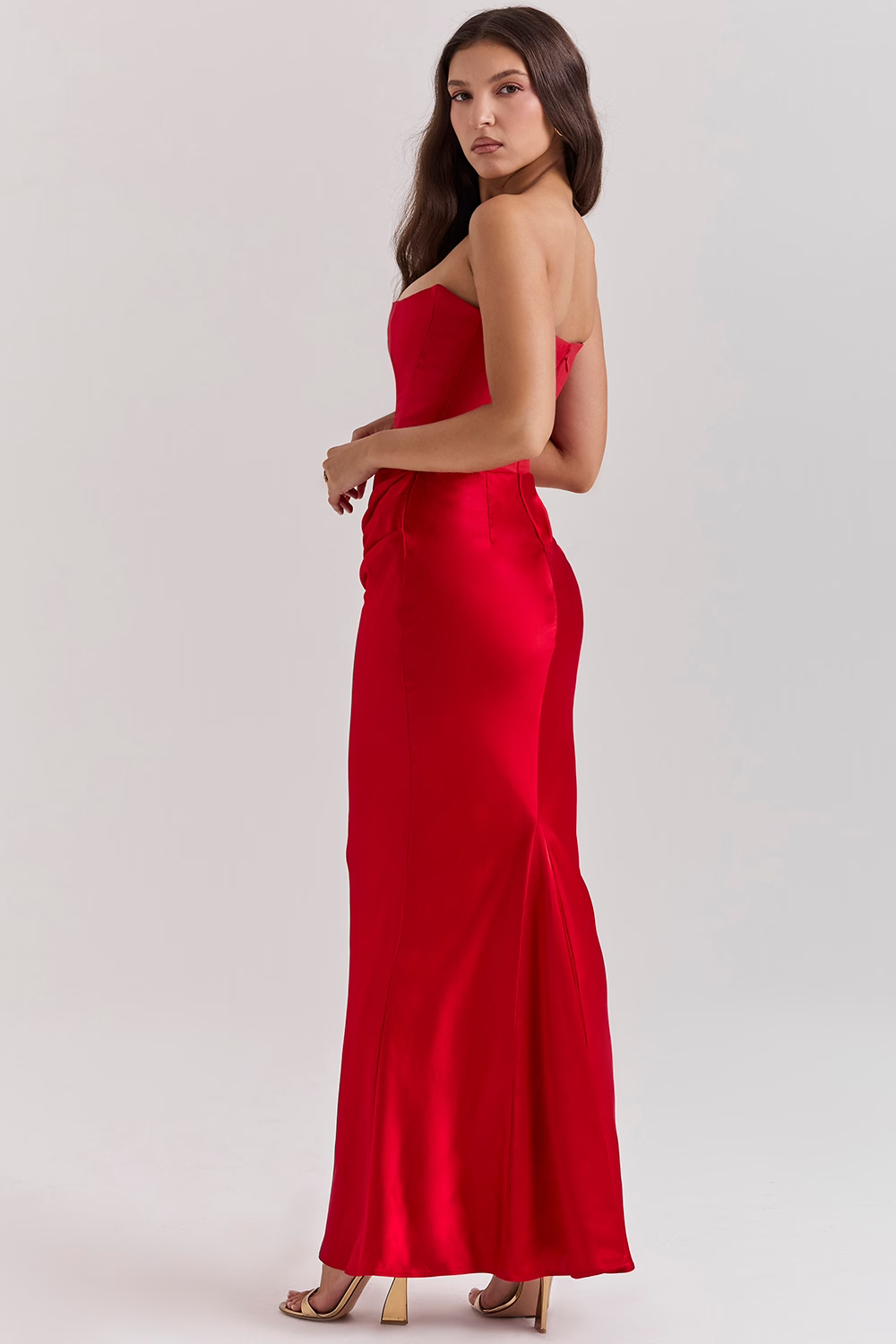 Persephone | Strapless Corset Maxi Dress